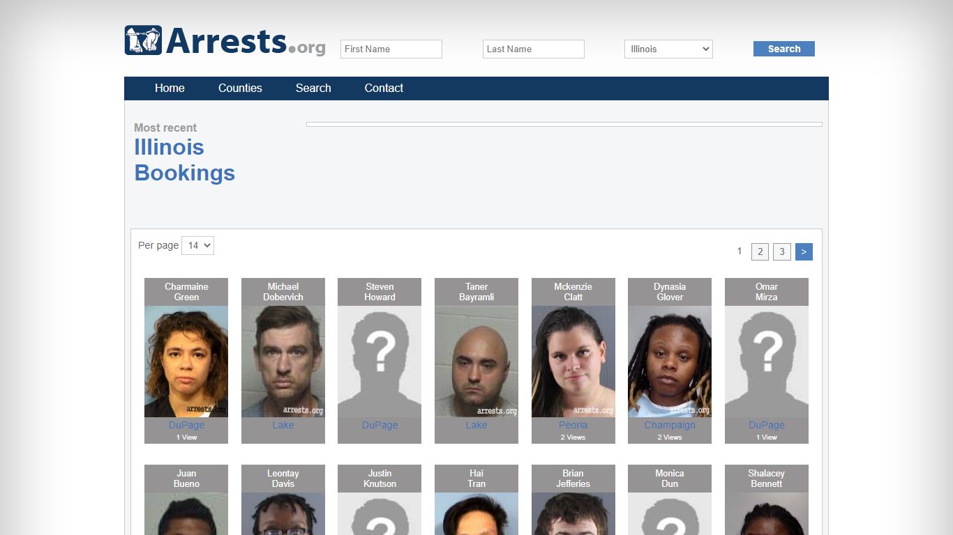 Illinois Arrests and Inmate Search